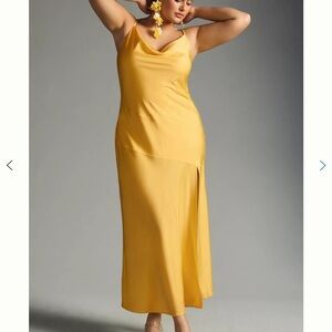 Elegant Yellow Maxi Dress